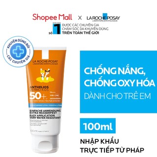 Kem chống nắng dạng sữa  dành cho trẻ em  SPF50+ UVB & UVA La Roche-Posay Anthelios Dermo Kid 100ml