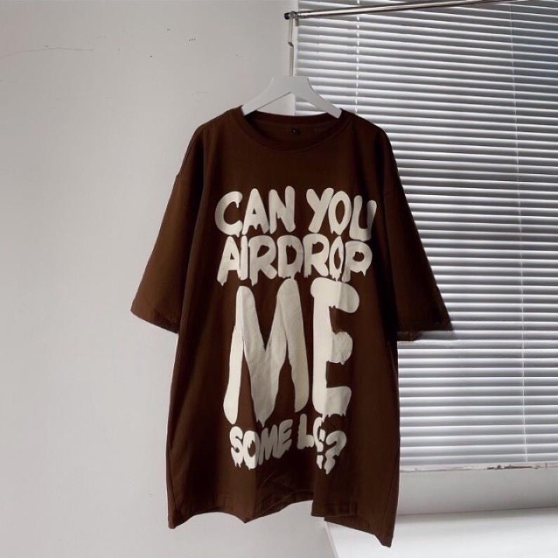 Áo Thun Cổ Tròn, Áo Thun In Chữ Can You, Áo Thun Unisex Nam Nữ Bigsize Quỳnh Anh Từ 50 kg Đến 100 kg M/L/XL/Xxl
