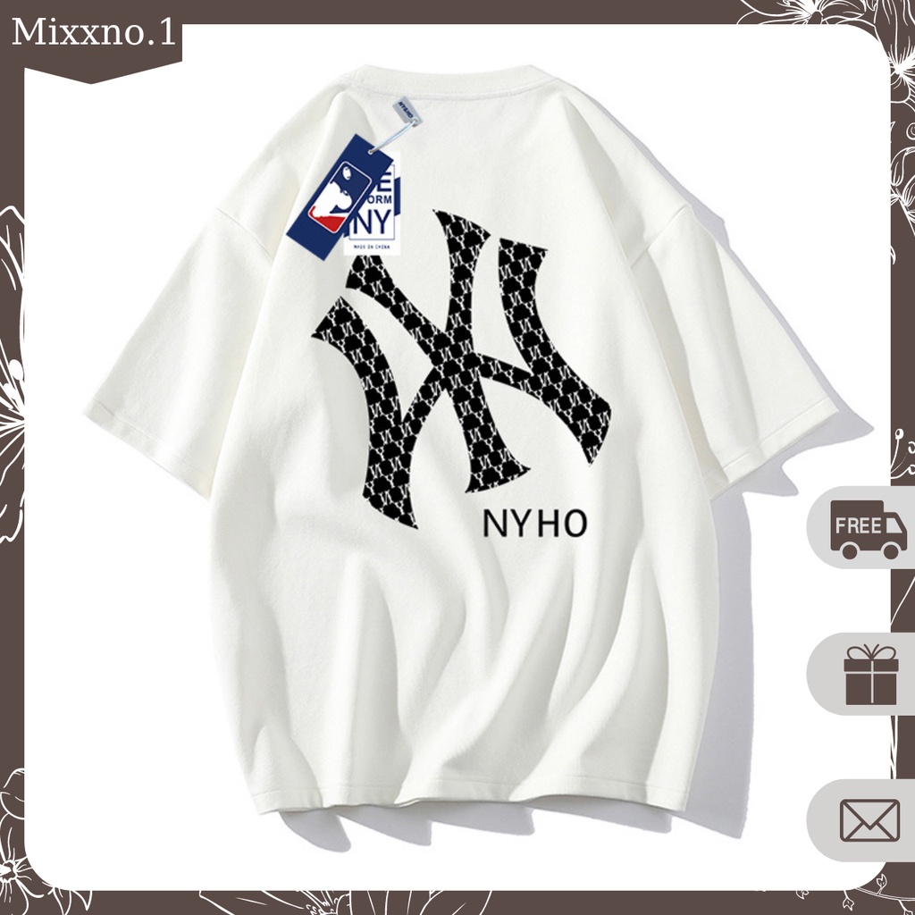 Áo Thun Nam Mùa Hè Form Rộng Tay Lỡ Họa Tiết N_Y Phong Cách Thể Thao Thời Trang Mixxno1 TOP NAM 266