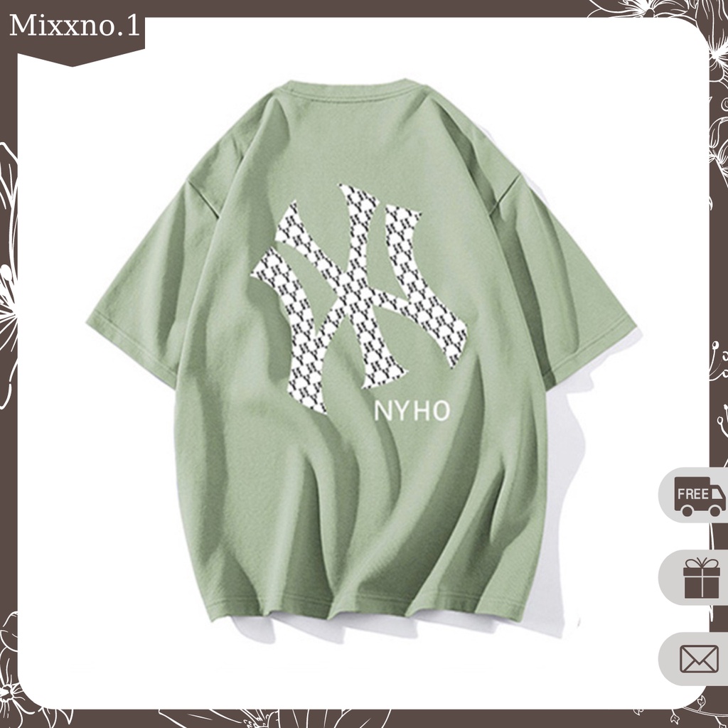 Áo Thun Nam Mùa Hè Form Rộng Tay Lỡ Họa Tiết N_Y Phong Cách Thể Thao Thời Trang Mixxno1 TOP NAM 266