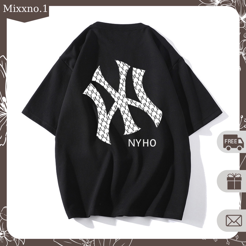 Áo Thun Nam Mùa Hè Form Rộng Tay Lỡ Họa Tiết N_Y Phong Cách Thể Thao Thời Trang Mixxno1 TOP NAM 266