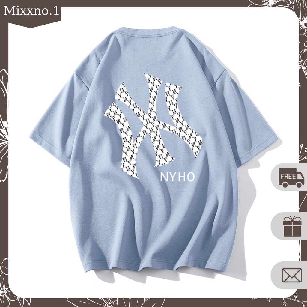 Áo Thun Nam Mùa Hè Form Rộng Tay Lỡ Họa Tiết N_Y Phong Cách Thể Thao Thời Trang Mixxno1 TOP NAM 266