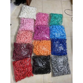 Hoa xốp gắn gấu