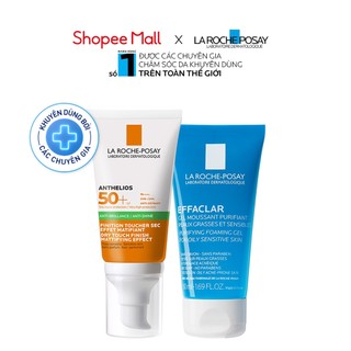 Bộ sản phẩm chống nắng toàn diện và làm sạch La Roche-Posay Anthelios Dry Touch