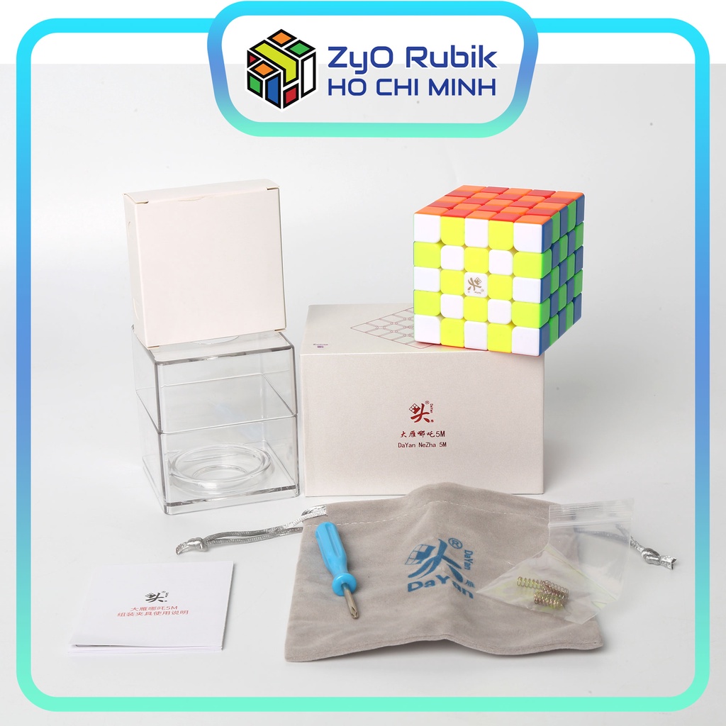 Rubik 5x5 Dayan Nezha Stickerless  - Đồ chơi phát triển trí tuệ - Zyo Rubik Hồ Chí Minh