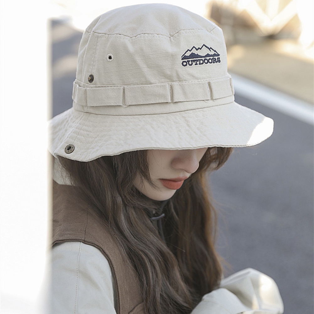 Nón Tai Bèo Mỏng Thoáng Khí Phối Dây Rút Thời Trang Nhật Bản Dành Cho Nữ