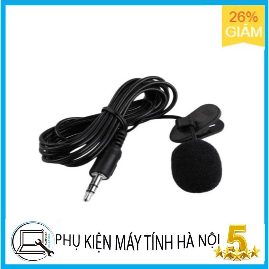 Micro hỗ trợ giọng nói cài ve áo tiện lợi - jack cắm 3.5mm (chốt gài bằng nhựa)