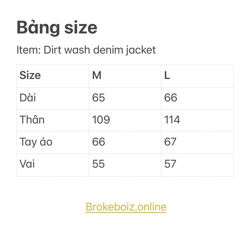 Áo khoác denim dáng crop màu dirt wash Brokeboiz
