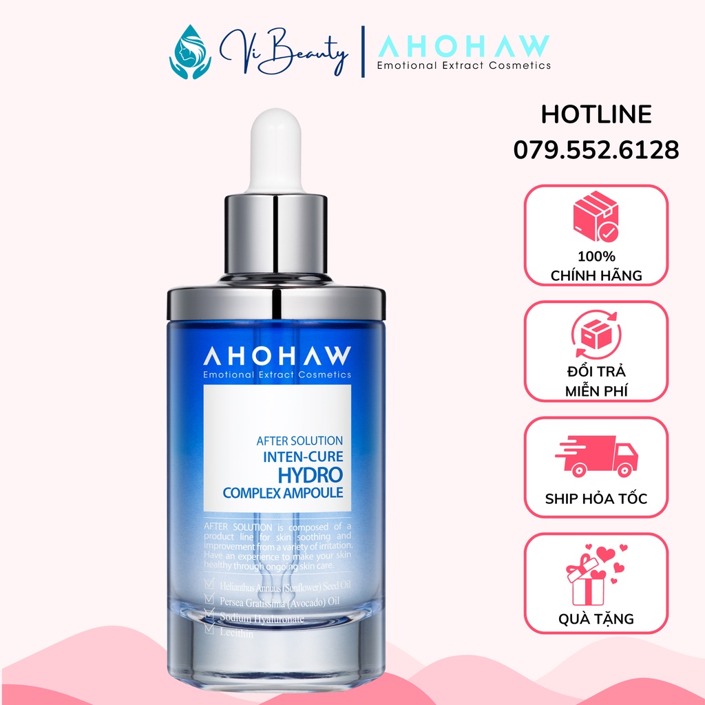 Serum HA, Tinh Chất Dưỡng Ẩm AHOHAW Intern-Cure Hydro Complex Ampoule 150ml -Làm Dịu, Chống Lão Hoá, Bảo Vệ, Phục Hồi Da