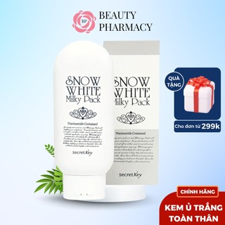 Kem dưỡng trắng toàn thân Secret Key Snow White Milky Pack Ủ Trắng 200g trắng sáng, mịn màng Beauty Pharmacy BPR019