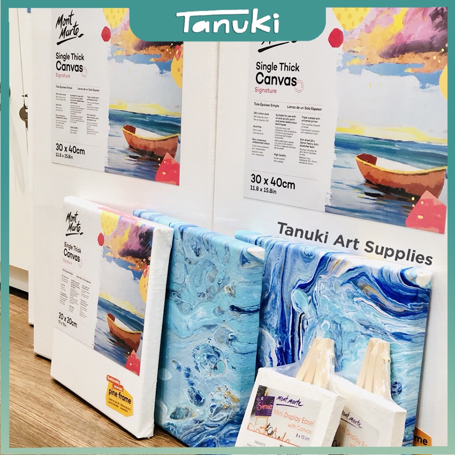 Khung toan vải Mont Marte Single thick canvas (cỡ nhỏ và vừa)