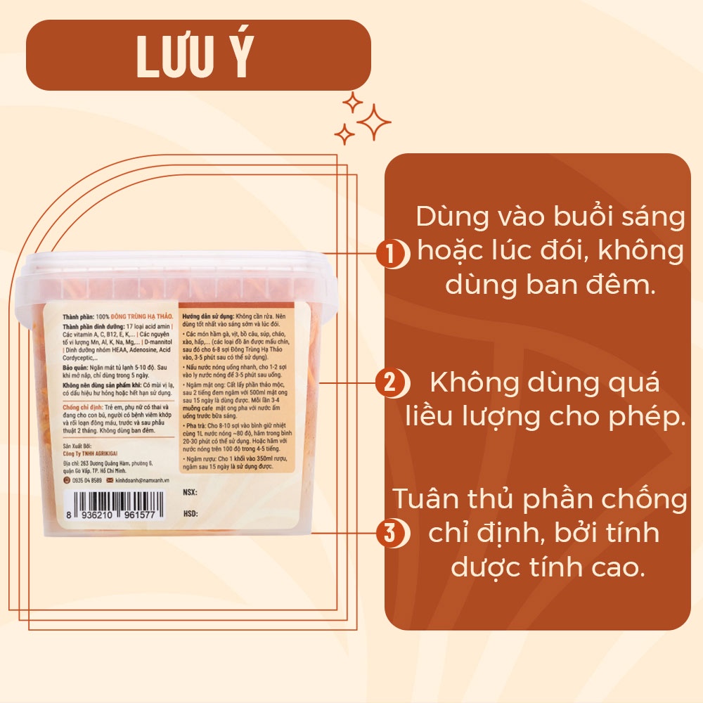 [HCM] Đông Trùng Hạ Thảo Tươi Sinh Khối 200gr 600gr 1kg Nguyên Chất - Nông Trại Nấm Xanh