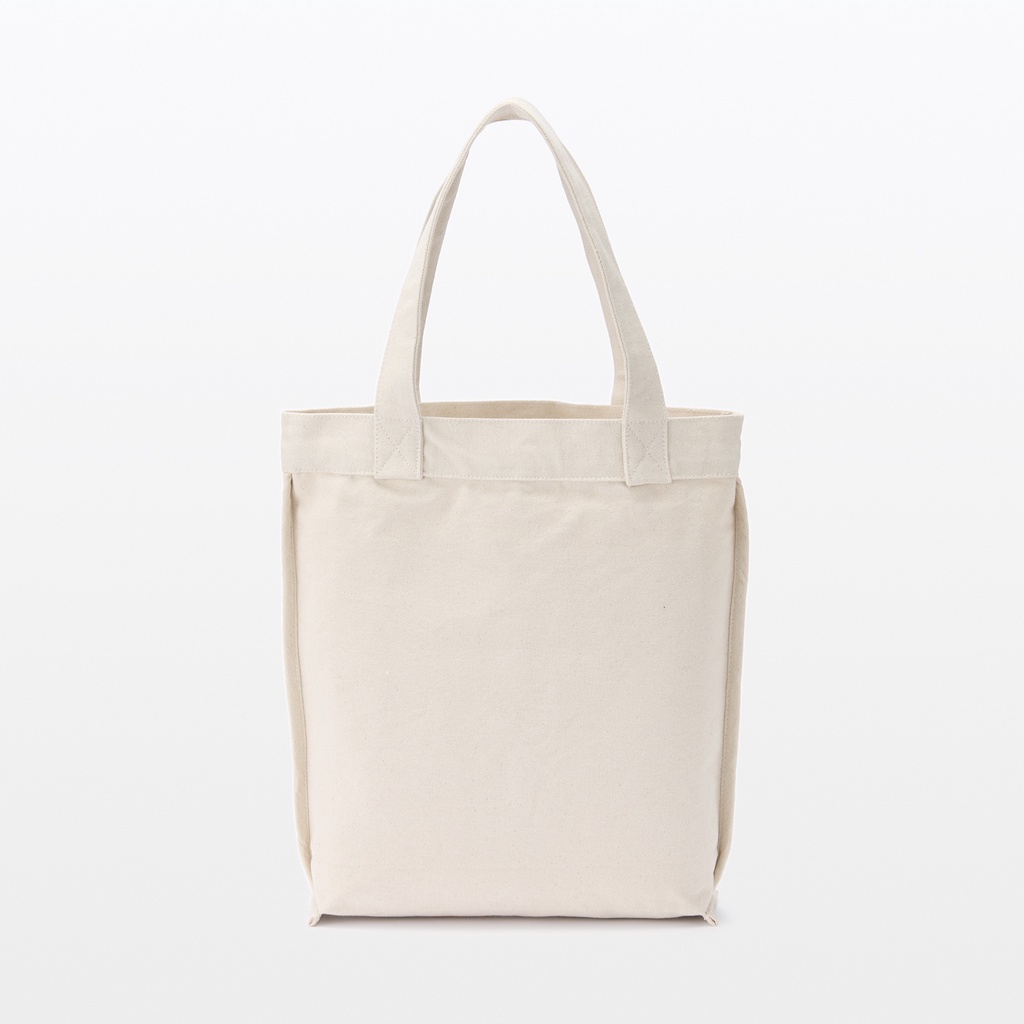 Muji Túi Tote Dáng Cao Vải Canvas Cotton Ấn Độ