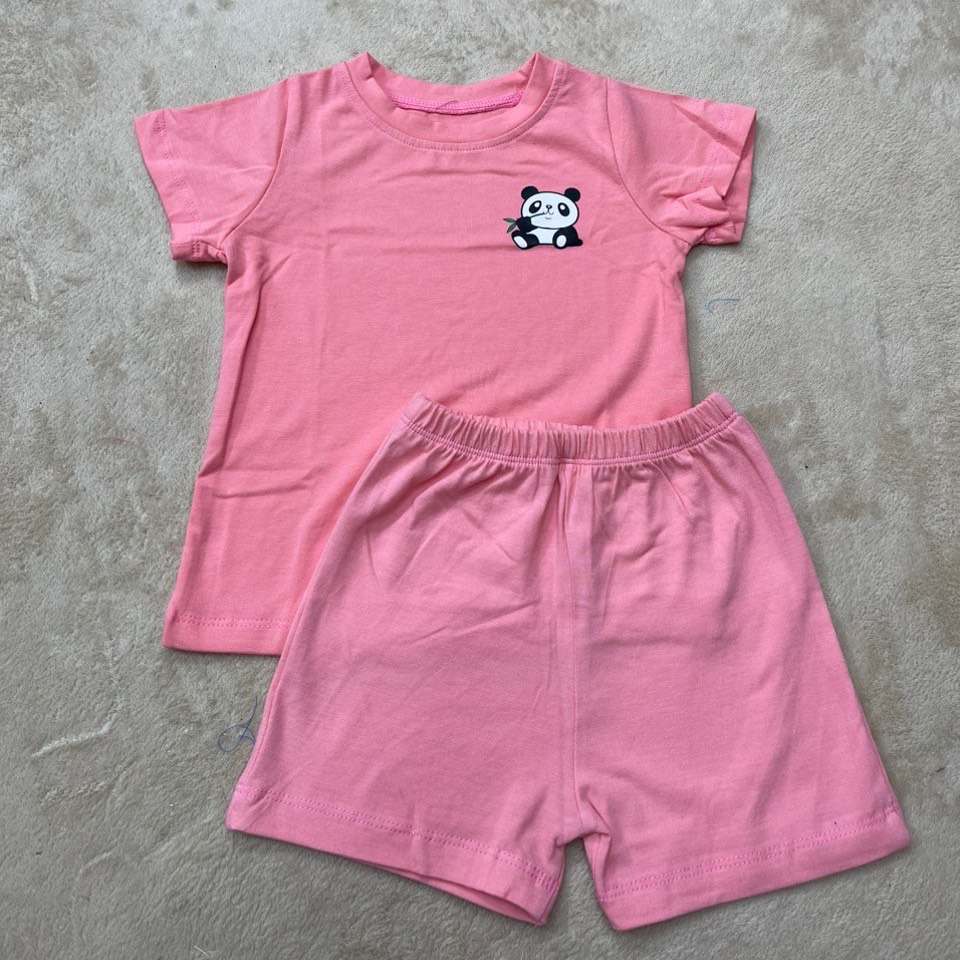 Bộ quần áo cộc tay thun cho bé trai và gái 4LOVA chất cotton mùa hè chính hãng KID183