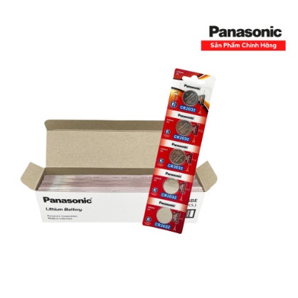 Pin cr2032 panasonic, pin cmos 3v lithium (vỉ 5 viên)