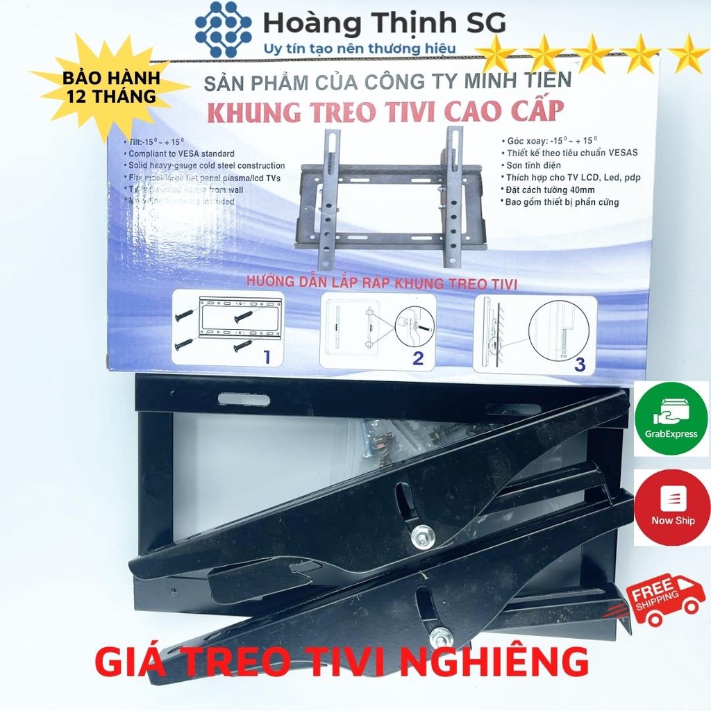 Giá treo tivi 26in-32in nghiêng, khung treo tivi 37in-42in nghiêng, giá treo tv 42in-62in