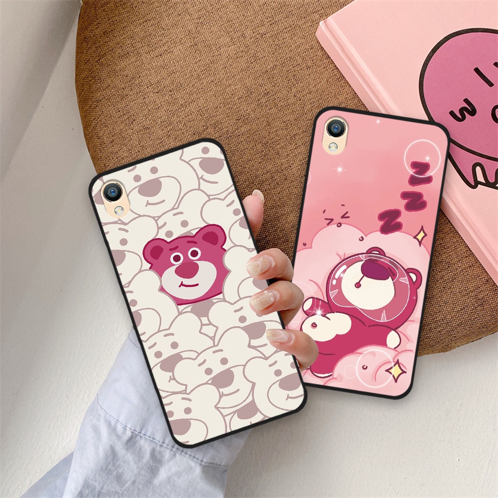 Ốp lưng Oppo A37 / A37fw / Neo 9 / F1 PLUS gấu dâu lotsoo lông xù