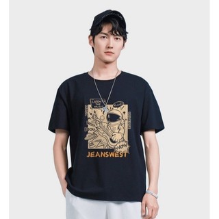 Áo thun tay lỡ nam nữ, áo phông form rộng chất cotton in hình