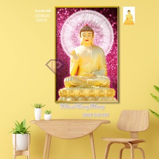 Tranh đính đá phật bổn sư d9830 50x70 cm