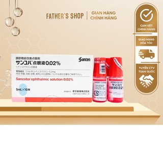 [BÁN LẺ] 1 lọ Dung Dịch Nhỏ Mắt Sancoba 5ml Nhật Bản – Giảm Mỏi Mắt Tăng Cường Thị Lực