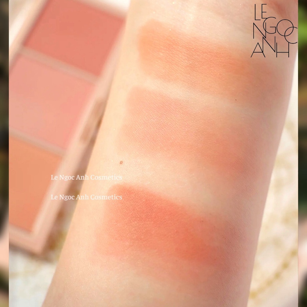 Bảng phấn má và khối 3 màu I'm Meme I'm Afternoon Tea Blusher Palette