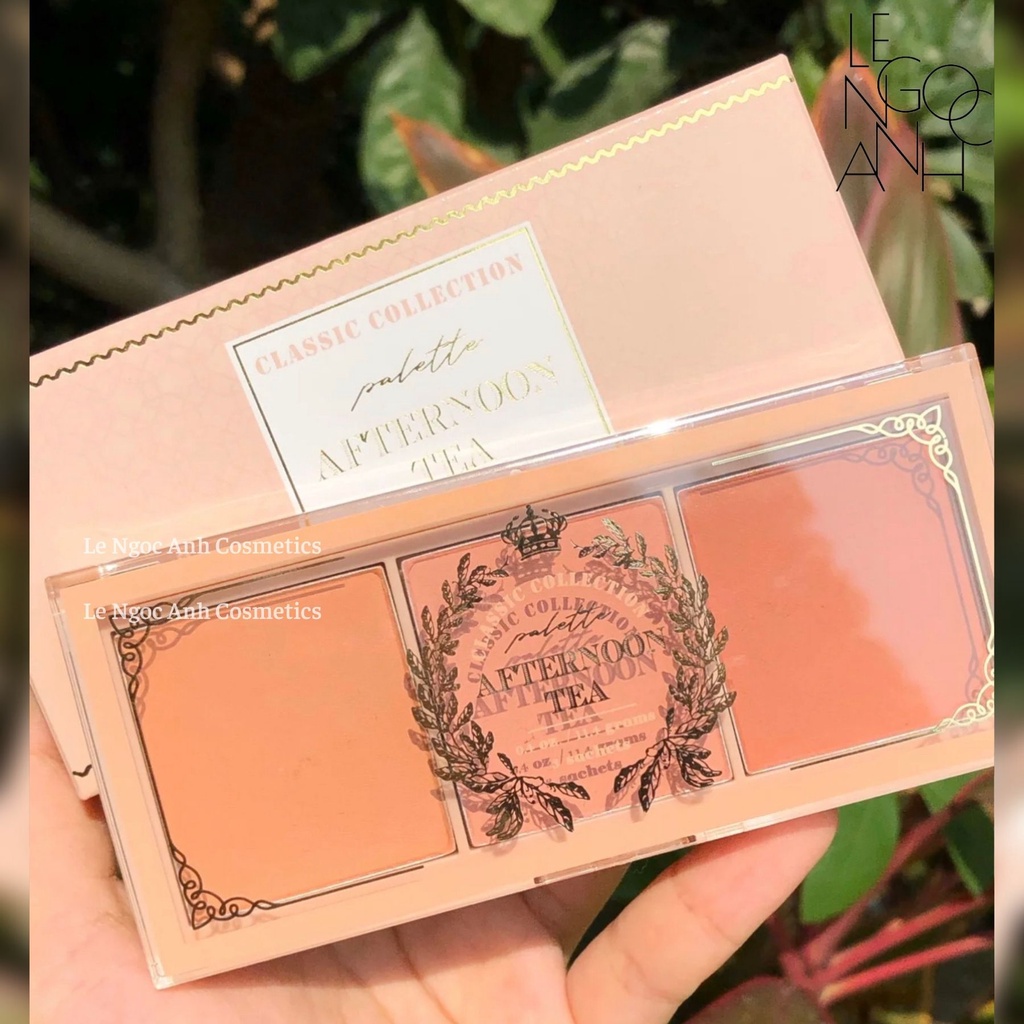 Bảng phấn má và khối 3 màu I'm Meme I'm Afternoon Tea Blusher Palette