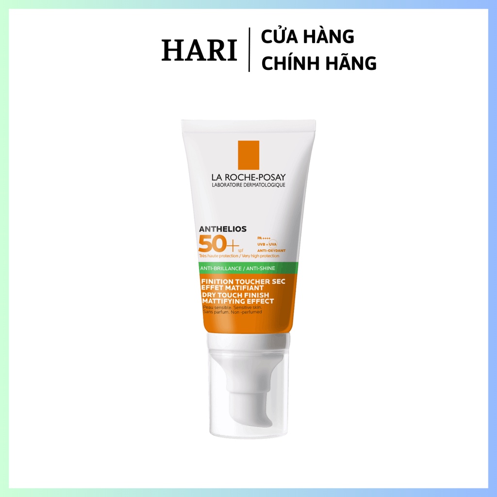 Kem chống nắng la roche posay anthelios anti-shine dry touch gel cream spf 50+ cho da dầu