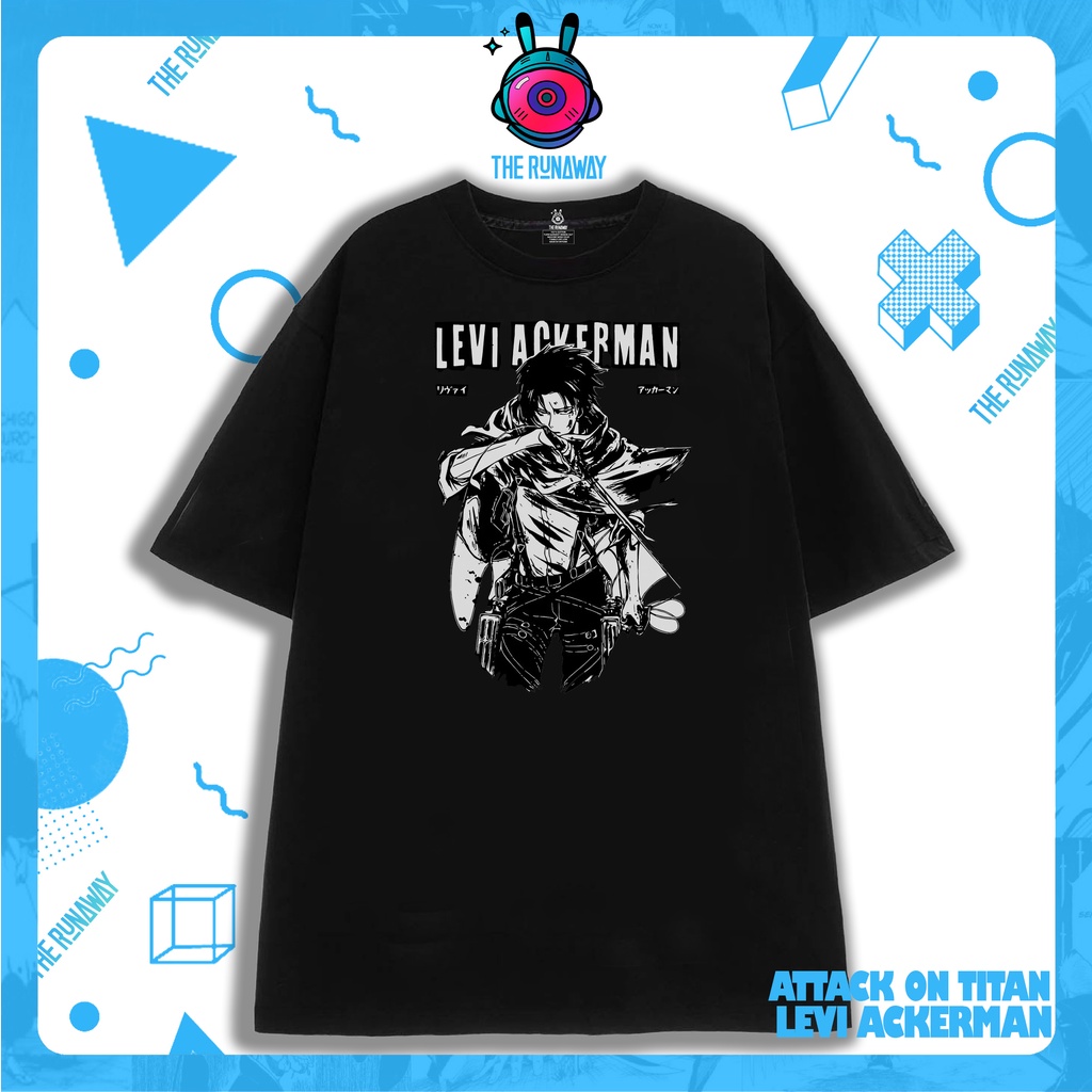 Áo phông  Attack On Titan: Levi Ackerman Cotton 100% by The Runaway