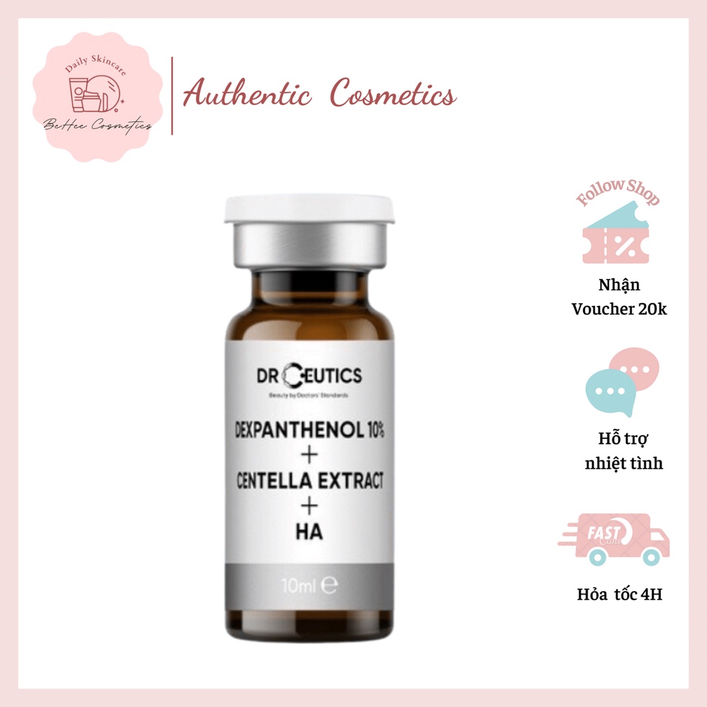 DrCeutics Dexpanthenol 10% + Centella Extract + HA - Serum Cấp Ẩm Và Phục Hồi Da - 10g