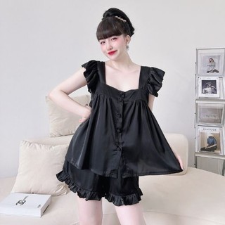 Bộ ngủ tiểu thư lụa cao cấp mềm mịn hàng loại 1 có ảnh thật tự chụp