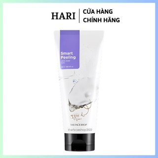 Tẩy tế bào chết mặt The Face Shop ngọc trai Hàn Quốc Smart Peeling White Jewel 120ml trắng da da chết Hà Beauty