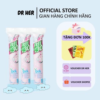 Combo 3 bông tẩy trang ipek 130 miếng