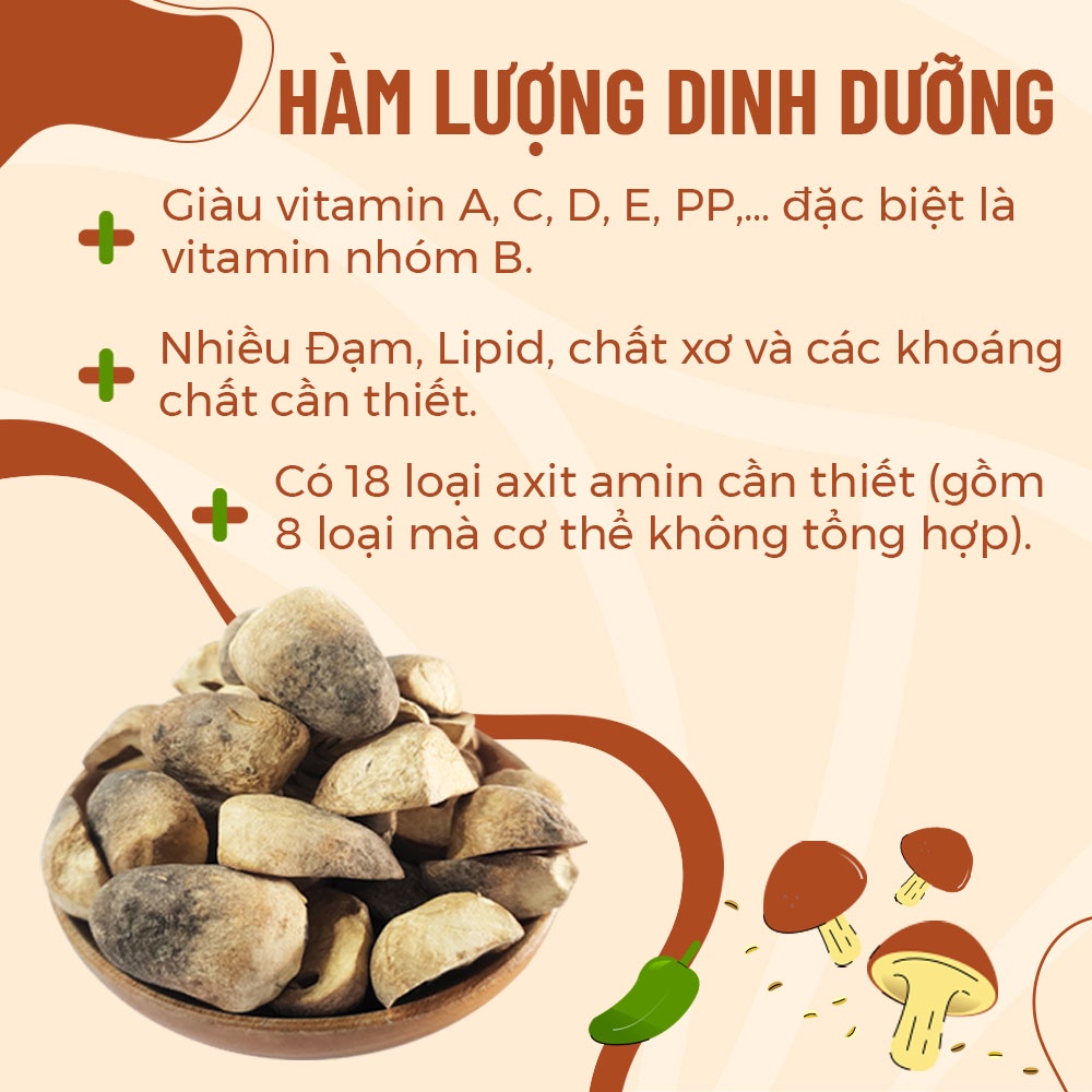 Nấm Rơm Sấy Thăng Hoa (Búp) Cao Cấp Túi 200gr 250gr 500gr Bảo Toàn 99% Chất Lượng - Nông Trại Nấm Xanh