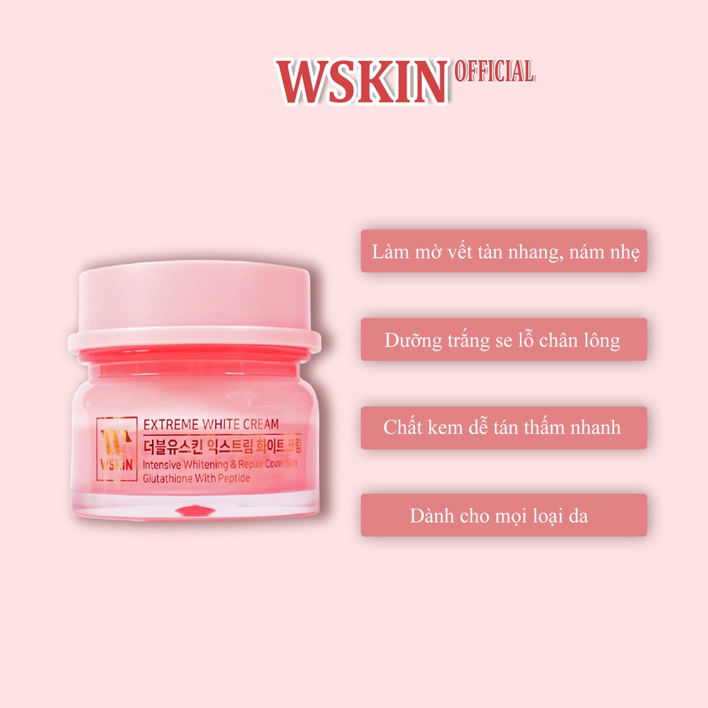 Kem Dưỡng Mờ Nám, Trắng Da Ban Đêm Wskin Extreme White Cream