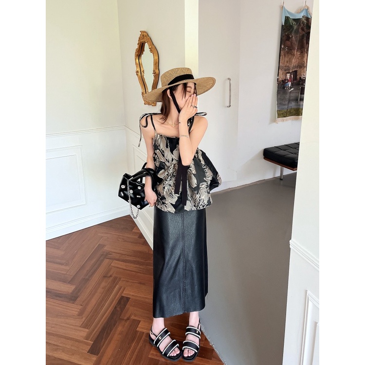 Áo Hai Dây Mùa Xuân Hè 2023 Thắt Nơ Phong Cách Mới Hợp Thời Trang Cho Nữ