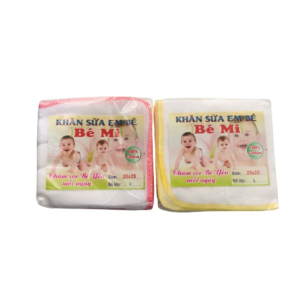 Combo 20 khăn sữa Xô 6 lớp cao cấp Bé Mi mềm mại, dày mịn mềm siêu thấm hút cho bé  - Khăn xô sữa