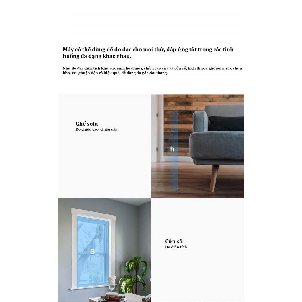 Máy Đo Khoảng Cách Xiaomi Duka LS-P 40m | Hàng Chính Hãng | Bảo Hành 1 Tháng | Mimax Store