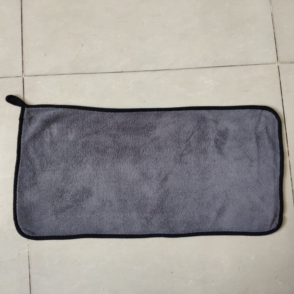 Khăn lau ô tô, xe hơi khăn lau bếp lau kính lau tay màu vàng, 2 lớp Microfiber mềm mịn, siêu thấm hút