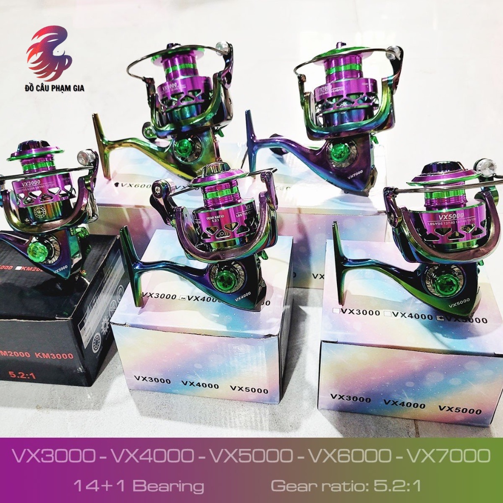 Máy Câu Cá Titan, Máy Câu Lure Kim Loại Cối Vừa Siêu Chất VX3000