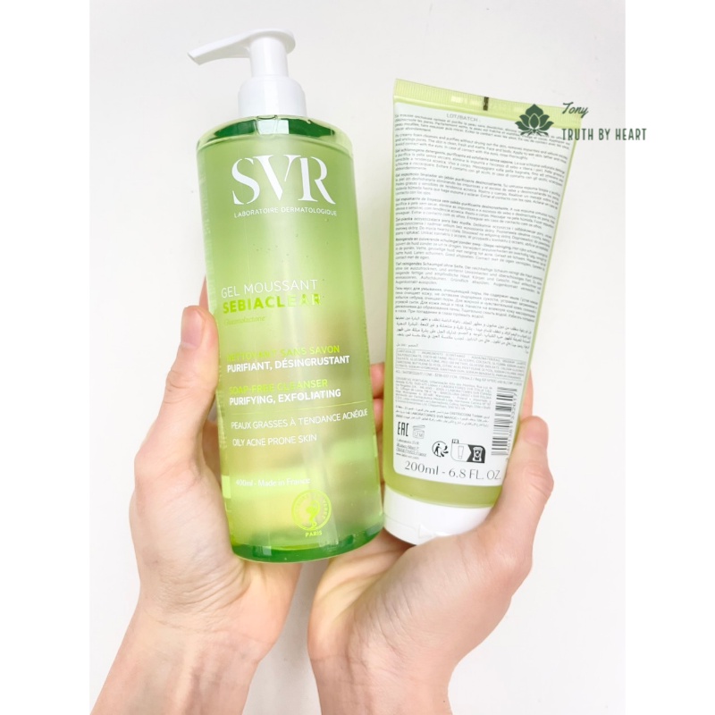 Sữa Rửa Mặt Dạng Gel Dành Cho Da Dầu SVR Sebiaclear Gel Moussant 200ml/400ml của Pháp