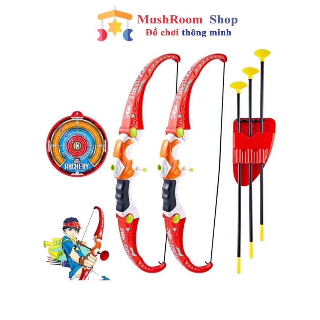 Đồ chơi bắn cung tên MUSHROOM cho bé trai an toàn nhiều mẫu