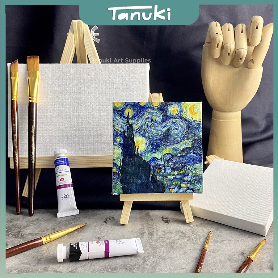 [TANUKI ART] Canvas mini kèm giá đỡ trưng bày