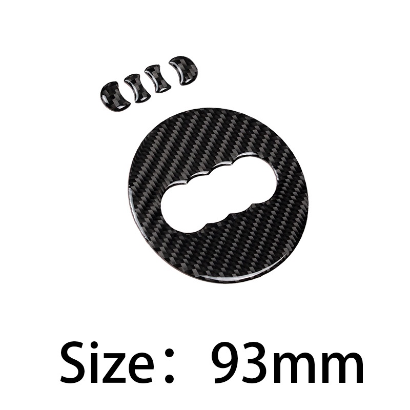 Miếng Dán Logo Bằng Sợi Carbon Cho Vô Lăng Xe Hơi Audi A1 A3 A4 A5 A6 A7 C7 B6 B7 Q3 Q2 A6 Q5 A8 Q7