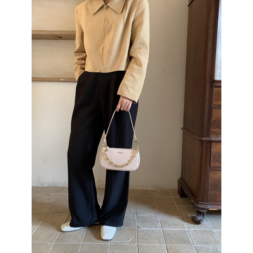 Túi Xách Nữ Da Cá Sấu Túi Xách Phối Dây Xích Thời Trang 2023