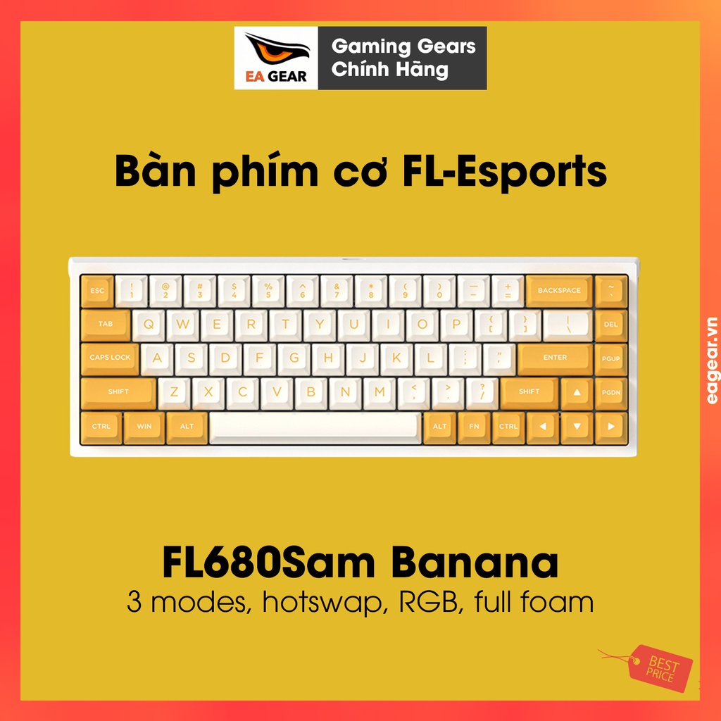 Bàn phím cơ FL680Sam Banana - EA Gear