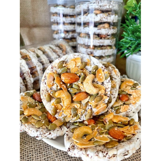 Bánh gạo nổ mix hạt dinh dưỡng - giá sỉ