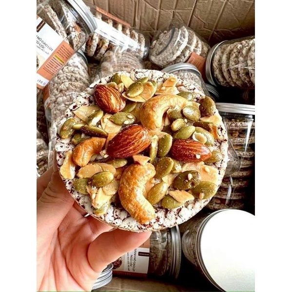Bánh gạo nổ mix hạt dinh dưỡng - giá sỉ