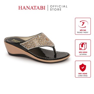 Dép kẹp nữ hanatabi quai xoàn đế xuồng cao 5cm mã hndek5f798