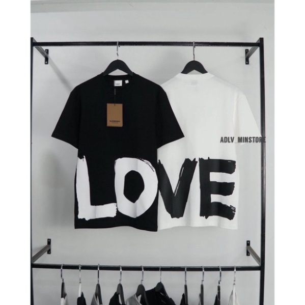 Áo Thun Burberry nữ LOVE,Áo Thun Burberry nam LOVE phong cách luxury ,Áo Buberry LOVE vải cotton organic Bestqualtiy