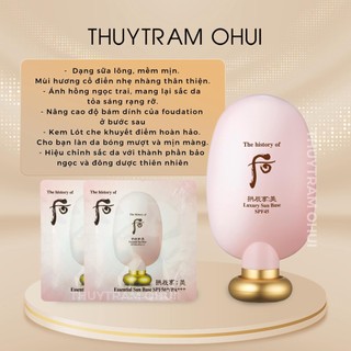 Gói sample kem lót trang điểm chống nắng Whoo Gongjinhyang Mi Essential Sun Base Spf50+/pa+++